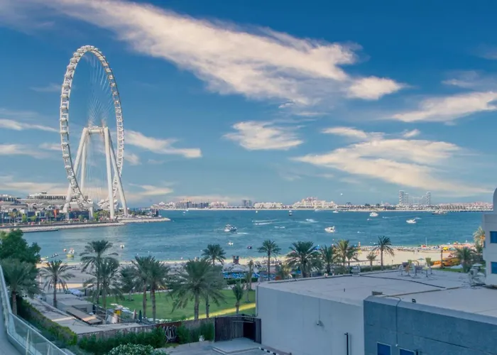 Artistic Retreat In Jbr With Private Beach Access